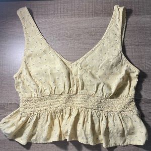 Hollister yellow crop top